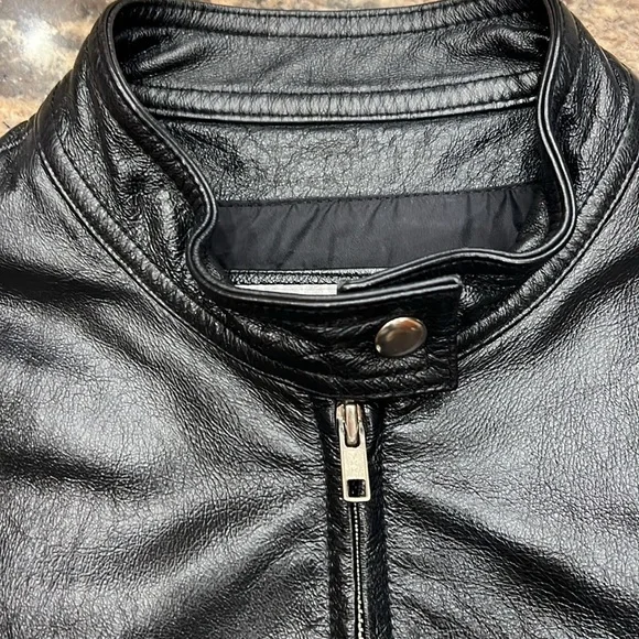Wilson, Leather Black Leather Jacket SZ L